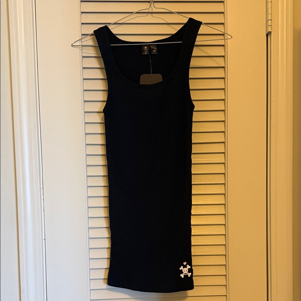 Paul Frank Black Tank Top with Skull Design
